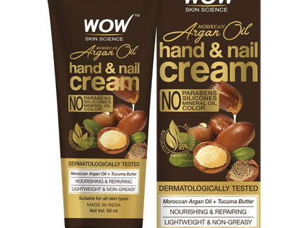 Wow Skin Science Moroccan Argan Oil Hand & Nail Cream - 50 ml