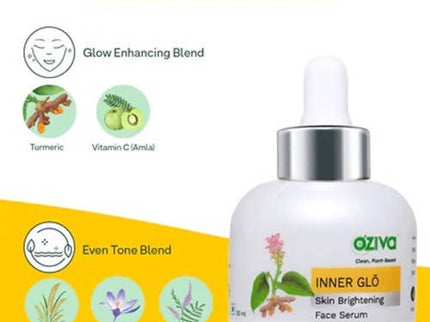 OZiva Plant Based Inner Glō Skin Brightening Face Serum