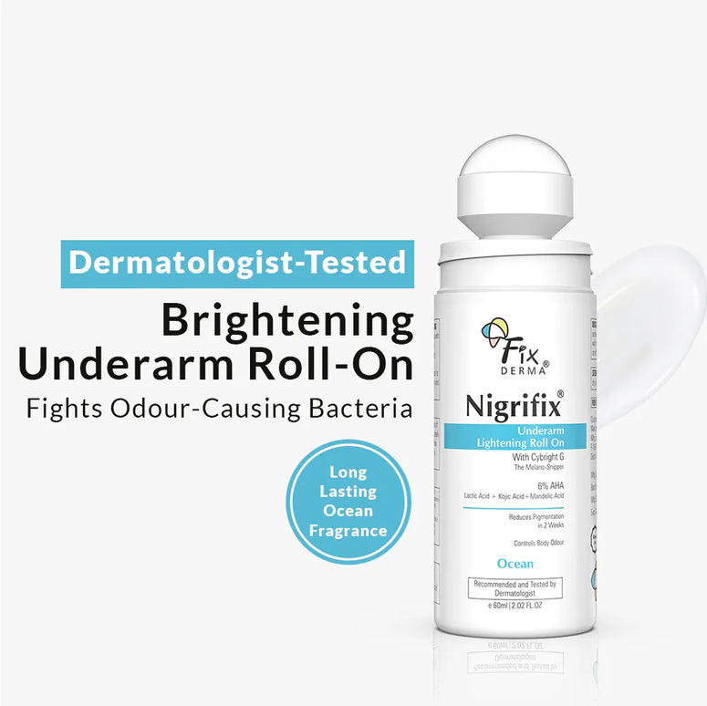 Fixderma Nigrifix Underarm Lightening Ocean Roll On - 60 ml