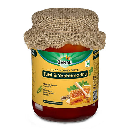 Zandu Pure Honey with Tulsi & Yashtimadhu