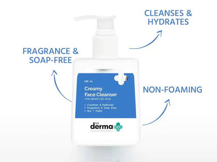 The Derma Co Creamy Face Cleanser for Sensitive Skin