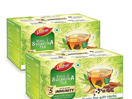 Dabur Vedic Suraksha Green Tea - 25 tea bags