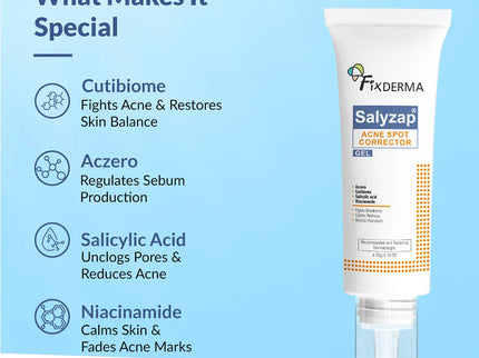 Fixderma Salyzap Acne Spot Corrector Gel - 20 gms