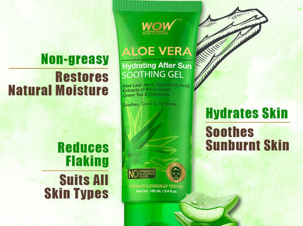 Wow Skin Science Aloe Vera Hydrating After Sun Soothing Gel - 100 ml