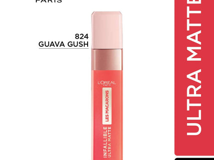 L'Oréal Paris Infallible Ultra Matte Liquid Lipstick Les Macarons - 824 Guava Gush