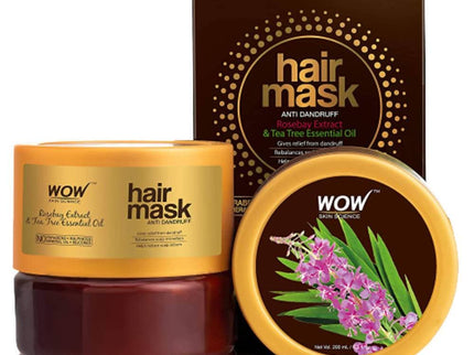 Wow Skin Science Rosebay Extract Anti-Dandruff Hair Mask - 200 ml