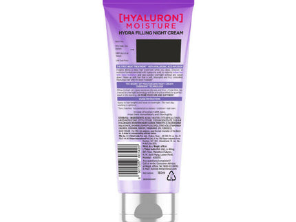 L'Oreal Paris Hyaluron Moisture Hydra Filling Night Cream Hair - 180 ml
