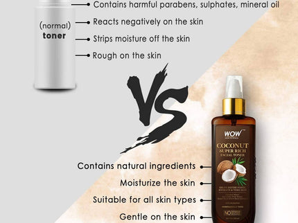 Wow Skin Science Coconut Super Rich Facial Toner - 200 ml