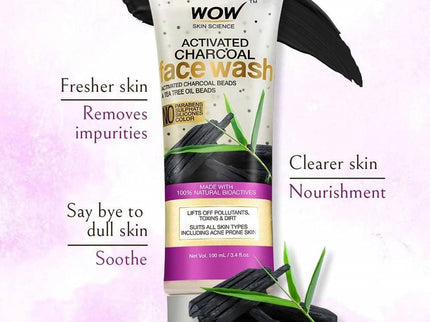 Wow Skin Science Activated Charcoal Face Wash