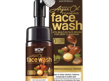Wow Skin Science Moroccan Argan Oil Foaming Face Wash - 100 ml