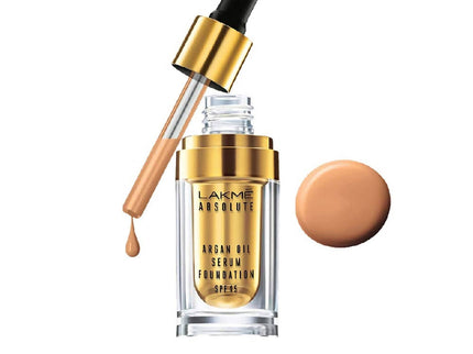 Lakme Absolute Argan Oil Serum Foundation with SPF 45 Silk Golden - 15 ml