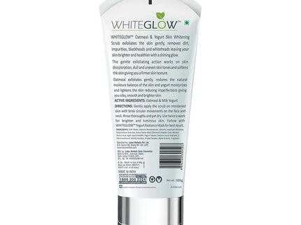 Lotus Herbals White Glow Oatmeal And Yogurt Skin Whitening Scrub - 100 gms