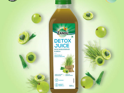 Zandu Detox Juice with Wheatgrass & Amla
