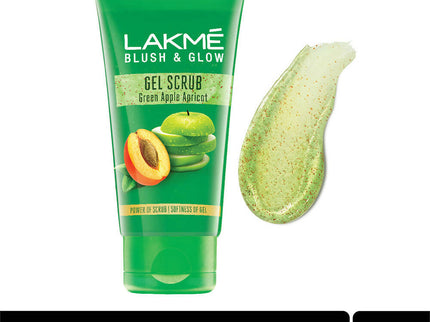 Lakmé Blush & Glow Gentle Deep Clean Gel Scrub With Green Apple & Apricot - 50 gms