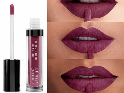 Lakme Absolute Matte Melt Liquid Lip Color Mauve Mix - 6 ml