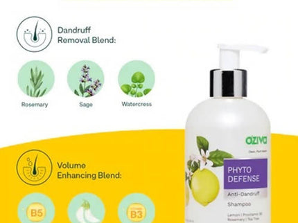 OZiva Phyto Defense Anti-Dandruff Shampoo - 200 ml