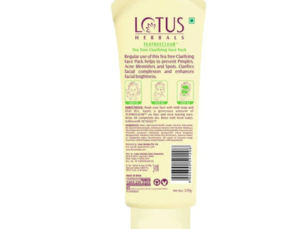 Lotus Herbals Teatreeclear Tea Tree Clarifying Face Pack