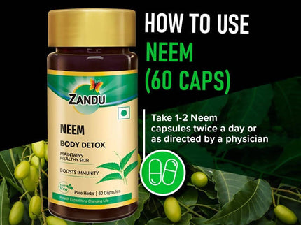Zandu Neem Body Detox Capsules