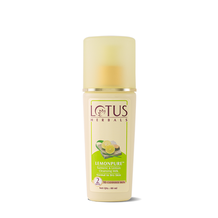 Lotus Herbals Lemonpure Turmeric And Lemon Cleansing Milk