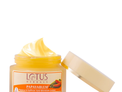 Lotus Herbals Papayablem Papaya-N-Saffron Anti-Blemish Creme