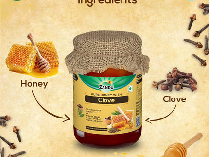 Zandu Pure Honey with Clove
