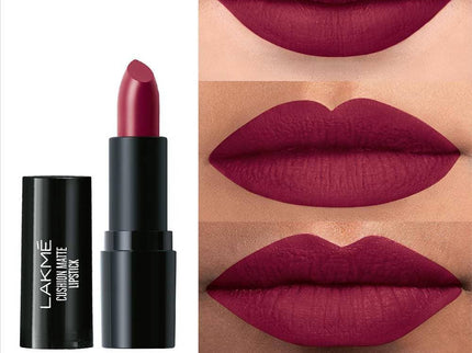 Lakme Cushion Matte Lipstick Plum Obsession - 4.5 gms