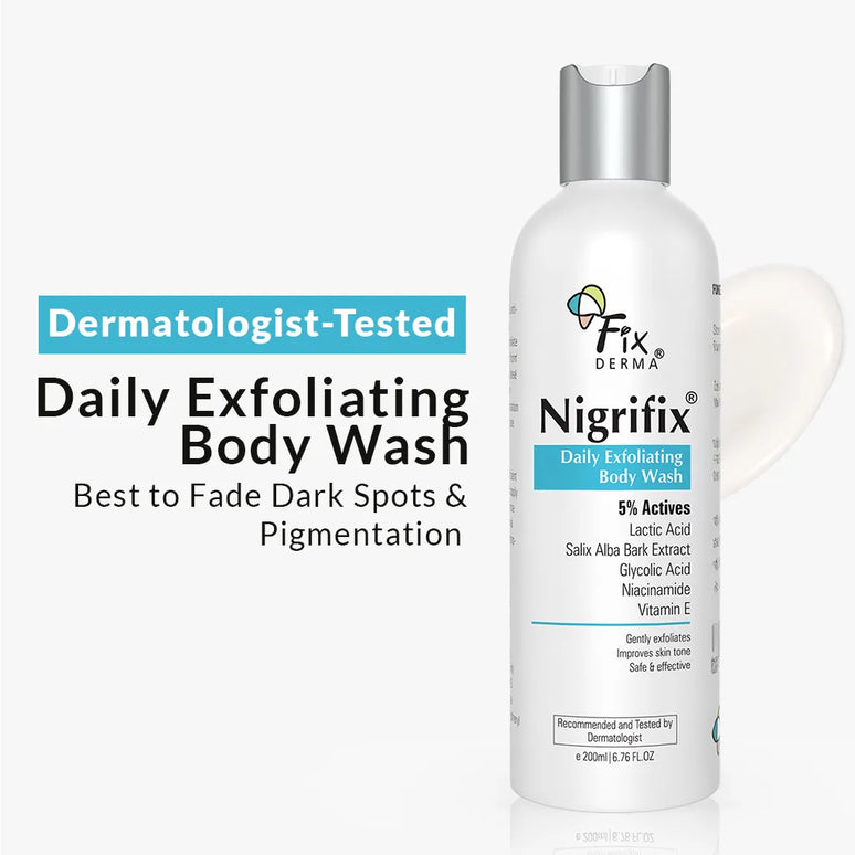 Fixderma Nigrifix Daily Exfoliating Body Wash - 200 ml
