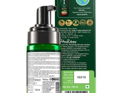 Wow Skin Science Green Tea Foaming Face Wash - 100 ml