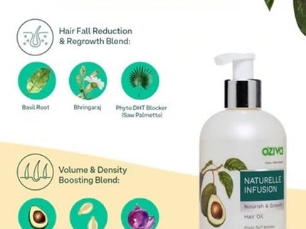 OZiva Naturelle Infusion Nourish & Growth Hair Oil - 200 ml