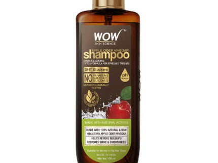 wow skin science apple cider vinegar shampoo - 100 ml