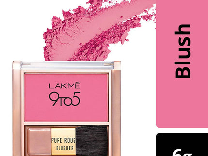 Lakme 9To5 Pure Rouge Blusher  Pretty Pink - 6 gms