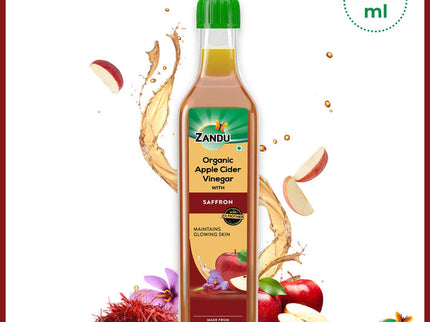 Zandu Organic Apple Cider Vinegar With Saffron