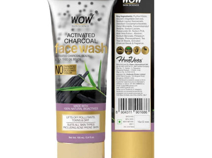 Wow Skin Science Activated Charcoal Face Wash