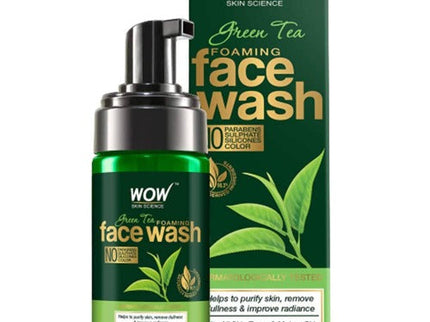 Wow Skin Science Green Tea Foaming Face Wash - 100 ml