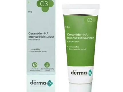 The Derma Co Ceramide + HA Intense Moisturizer for Dry Skin - 50 gms
