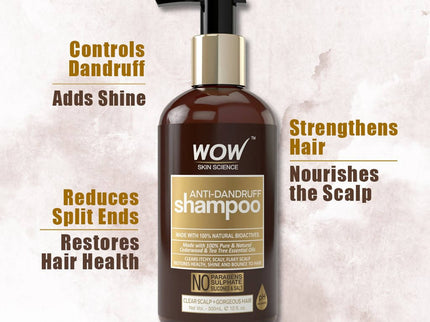 Wow Skin Science Anti-Dandruff Shampoo - 300 ml