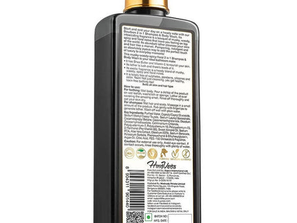 Wow Skin Science Men Bourbon 2 in 1 Body Wash And Shampoo - 250 ml