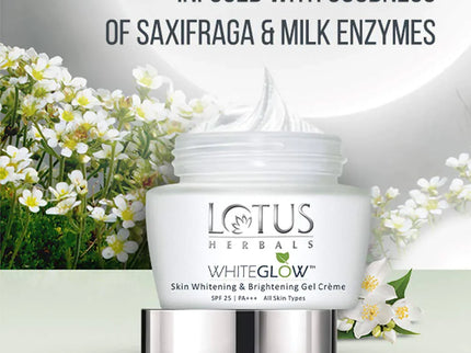 Lotus Herbals Whiteglow Skin Whitening And Brightening Gel Cream (SPF-25)