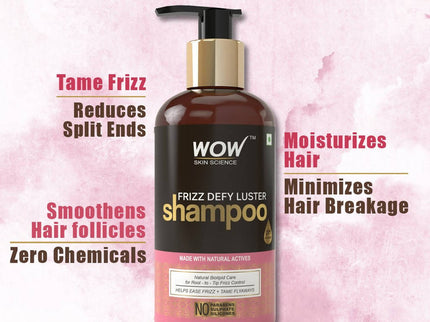 Wow Skin Science Frizz Defy Luster Shampoo - 300 ml