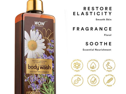 Wow Skin Science French Lavender & Chamomile Foaming Body Wash