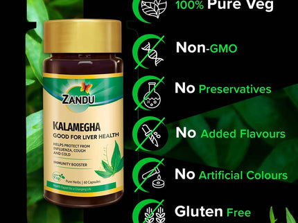 Zandu Kalamegha Good For Liver Health Capsules