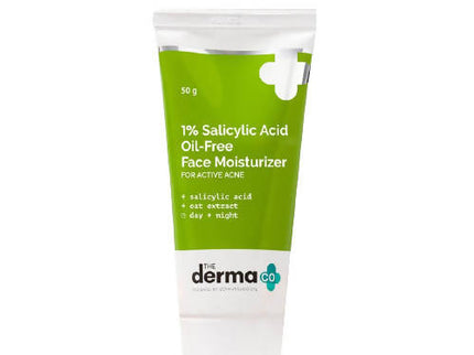 The Derma Co 1% Salicylic Acid Oil-Free Moisturizer For Active Acne - 50 gms