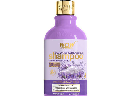 Wow Skin Science Rice Water And Lavender Shampoo