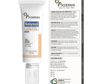 Fixderma Salyzap Acne Spot Corrector Gel - 20 gms