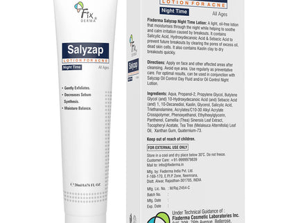 Fixderma Salyzap Night Time Lotion