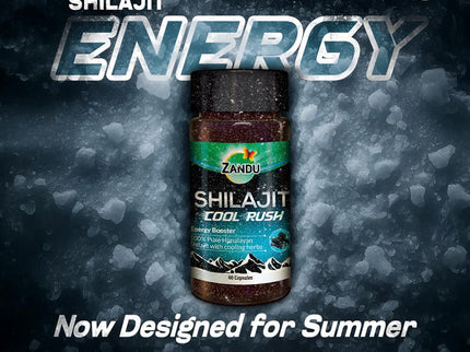 Zandu Shilajit Cool Rush Capsules - 60 Caps