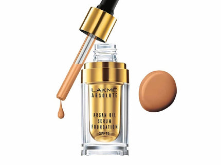 Lakme Absolute Argan Oil Serum Foundation with SPF 45 Natural Almond - 15 ml