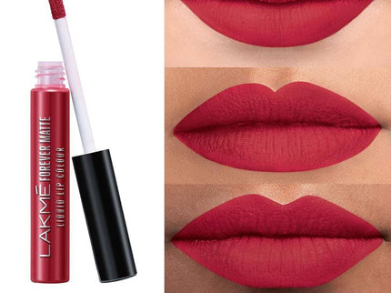 Lakme Forever Matte Liquid Lip Colour Red Velvet - 5.6 ml