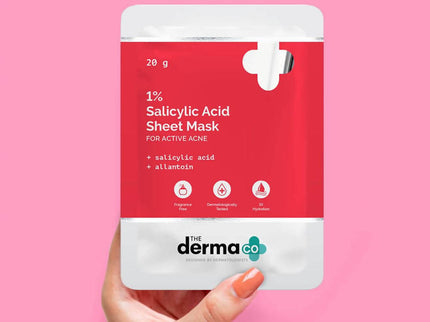 The Derma Co 1% Salicylic Acid Sheet Mask - 20 gms