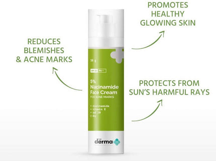 The Derma Co 5% Niacinamide Face Cream For Acne Marks - 50 gms
